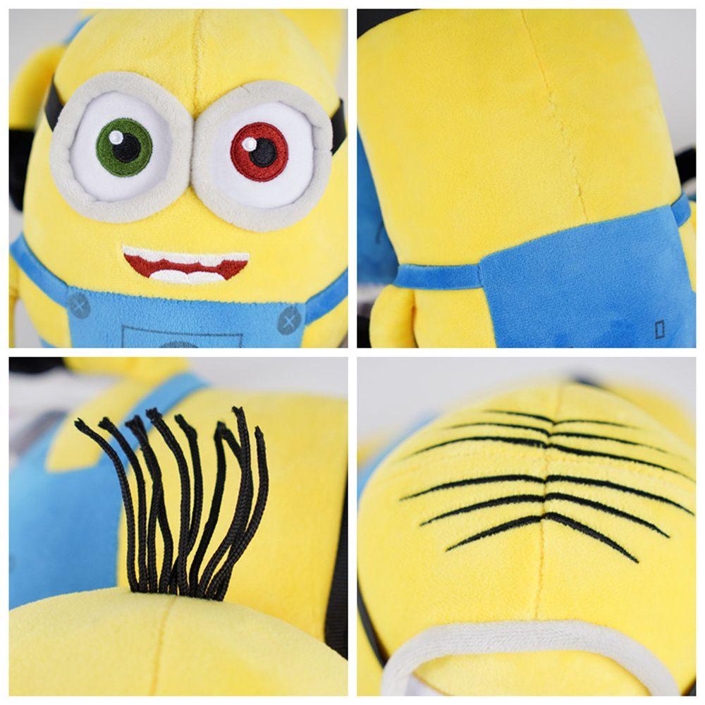 Lanfy Boneka Mainan Film Mainan Empuk 13CM Badan Kuning Kupluk Bob Plush Toys