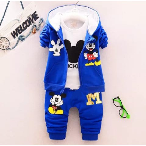 ST KIDS MICKEY MOUSE VARIASI JAKET PANJANG/ SETELAN ANAK-ANAK