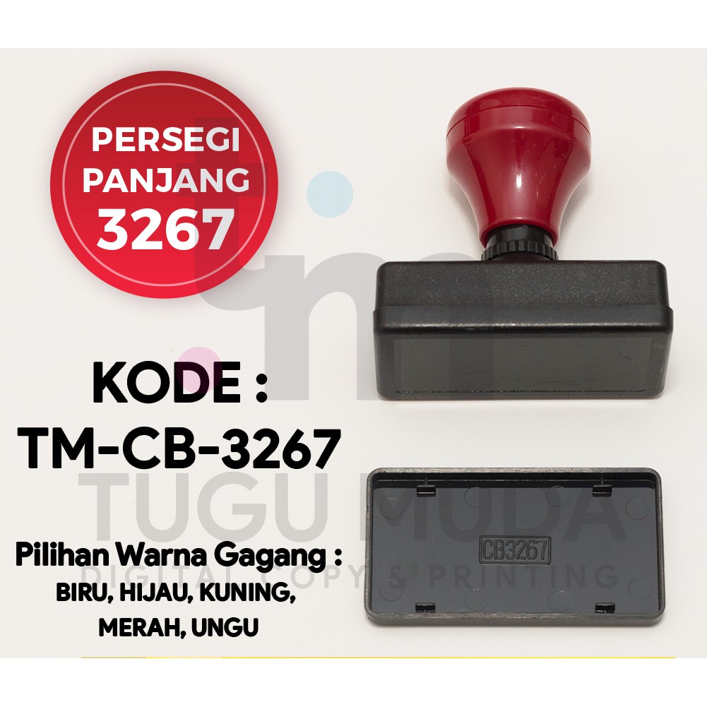 

GROSIR Gagang Stempel Flash PERSEGI PANJANG 3267 (32x67mm) -TM-CB-3267