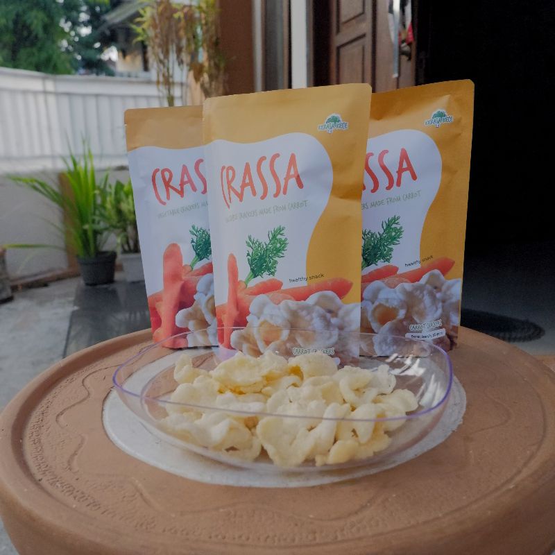 

CRASSA Kerupuk Sayur Sehat | Varian Wortel