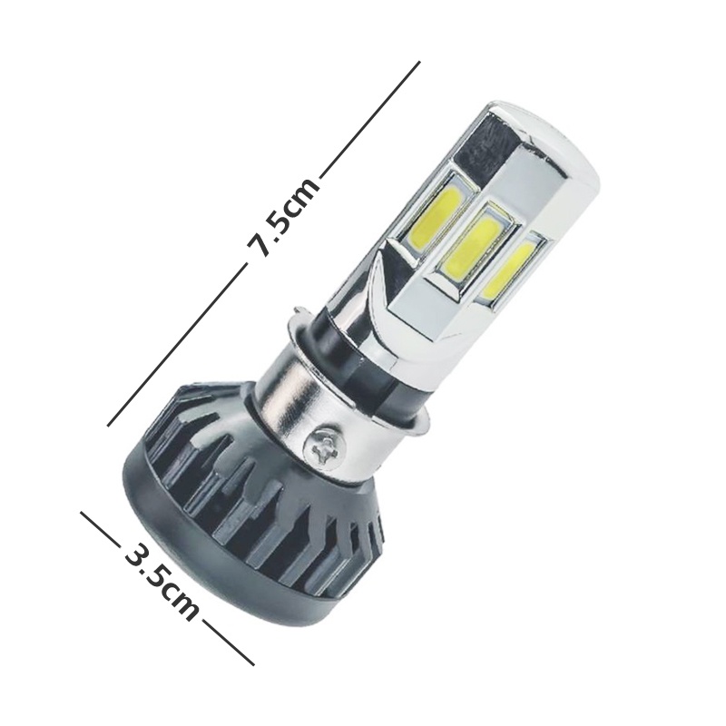 Lampu Motor Led RTD 6 Sisi 25 Watt Led Motorcycle Headlight TE-0110-001 Putih-1
