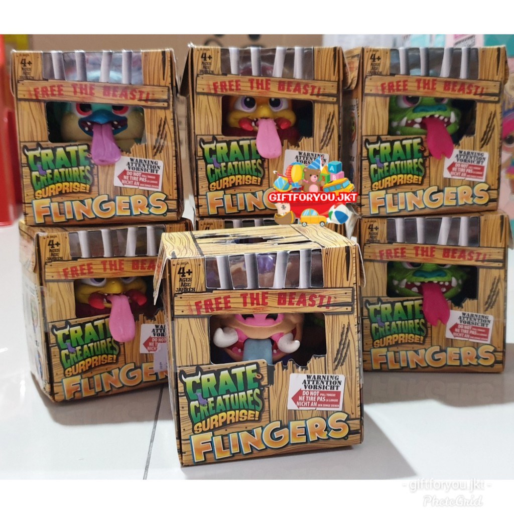 Crate Creatures Surprise Flingers Series Figure Monster Mainan Anak Toy Kid Koleksi Collection
