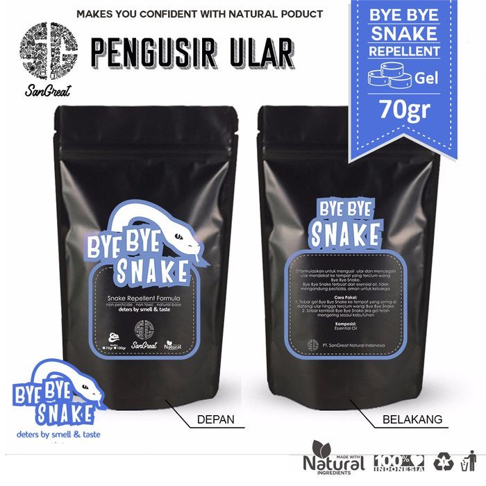 Bye Bye Snake Gel 70 gram - Pengusir Ular Ampuh Alami tahan lama