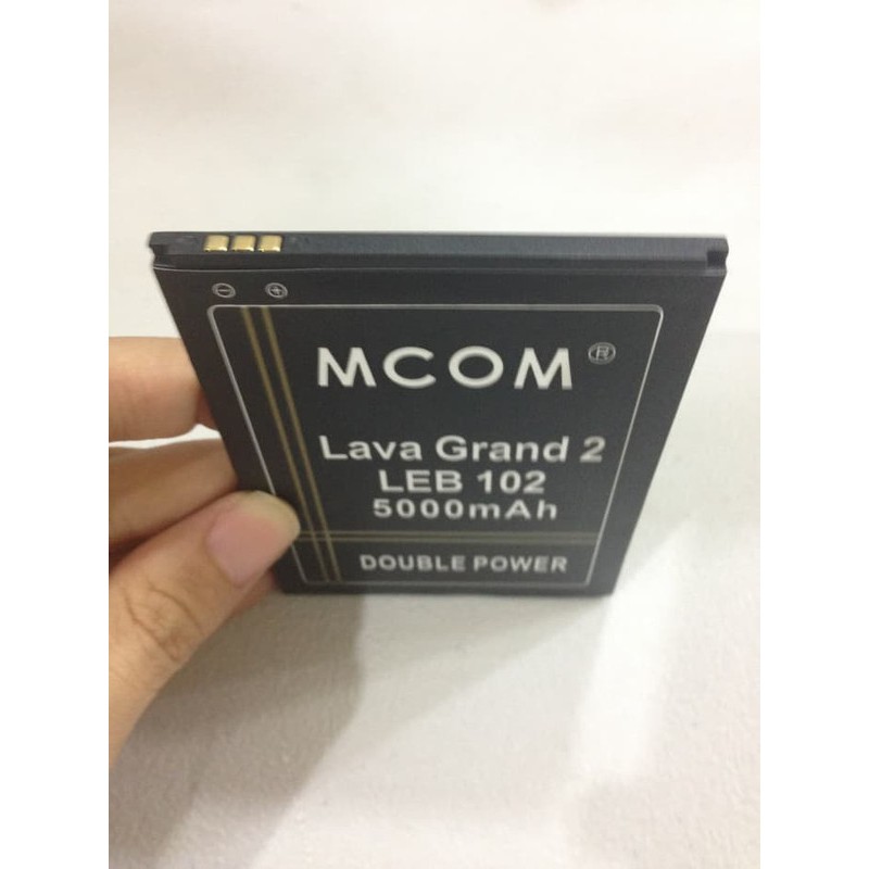 Battery Batre Baterai Double Power Mcom Lava Iris Grand 2 LEB102