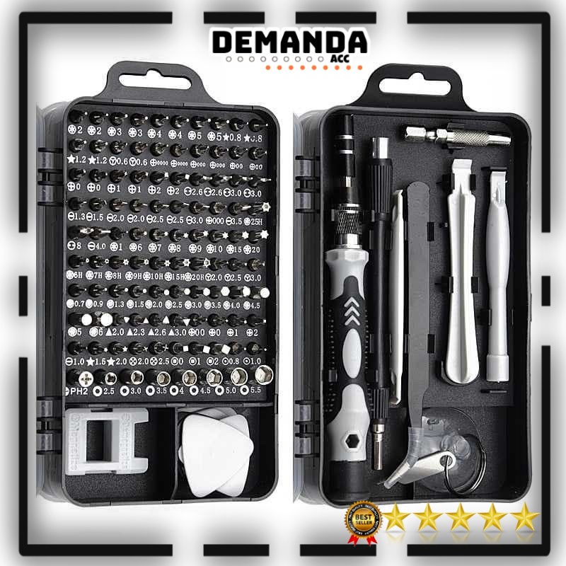 OBENG SET SERVICE HANDPHONE LAPTOP HP ELEKTRONIK DSB TOOL SET 115 in 1