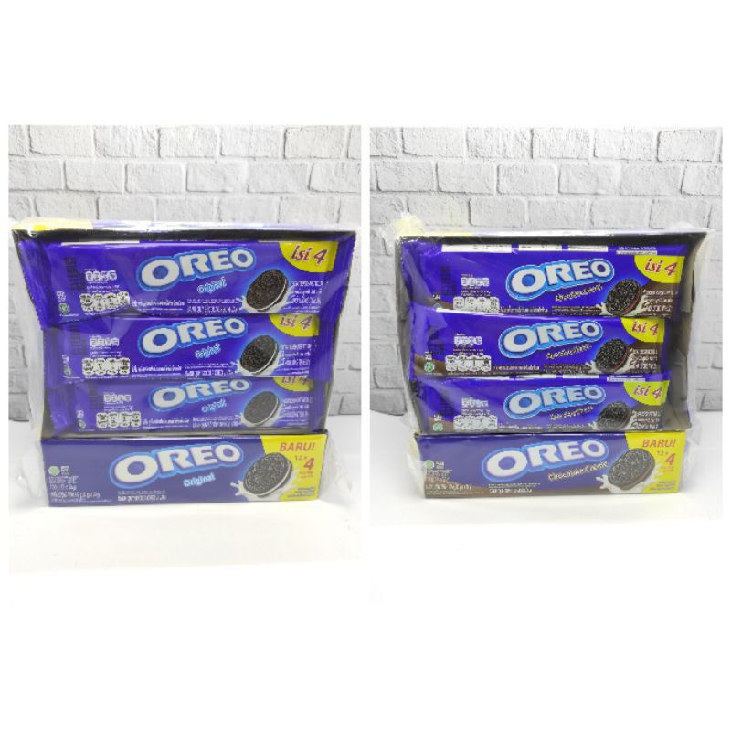 

Oreo original kotak ( 12pcs x 38gr ) cemilan murah dan enak