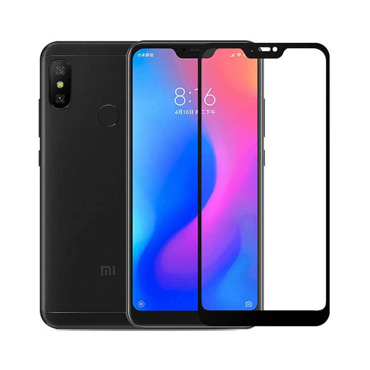 TEMPERED GLASS FULL LEM 5D XIAOMI REDMI 6 PRO MIA2 LITE BLACK ONLY