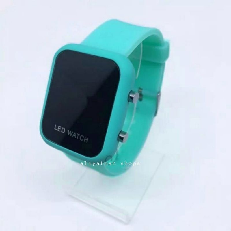 Jam Tangan Digital LED Apple Jam Tangan Sport Fashion Digital Korea Pria&amp;Wanita Terbaru Strap Silikon Lembut Free Batrai Cadangan