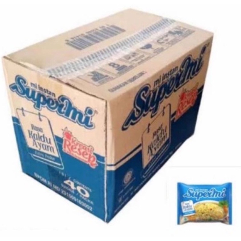 

Supermi Kaldu Ayam Extra Pedas, 1 dus isi 40 pcs