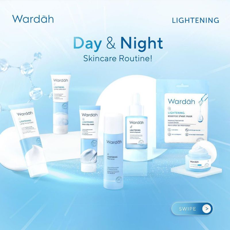 WARDAH LIGHTENING SERIES |SERUM AMPOULE | DAY CREAM| NIGHT CREAM | TONER |CLEANSING MILK|