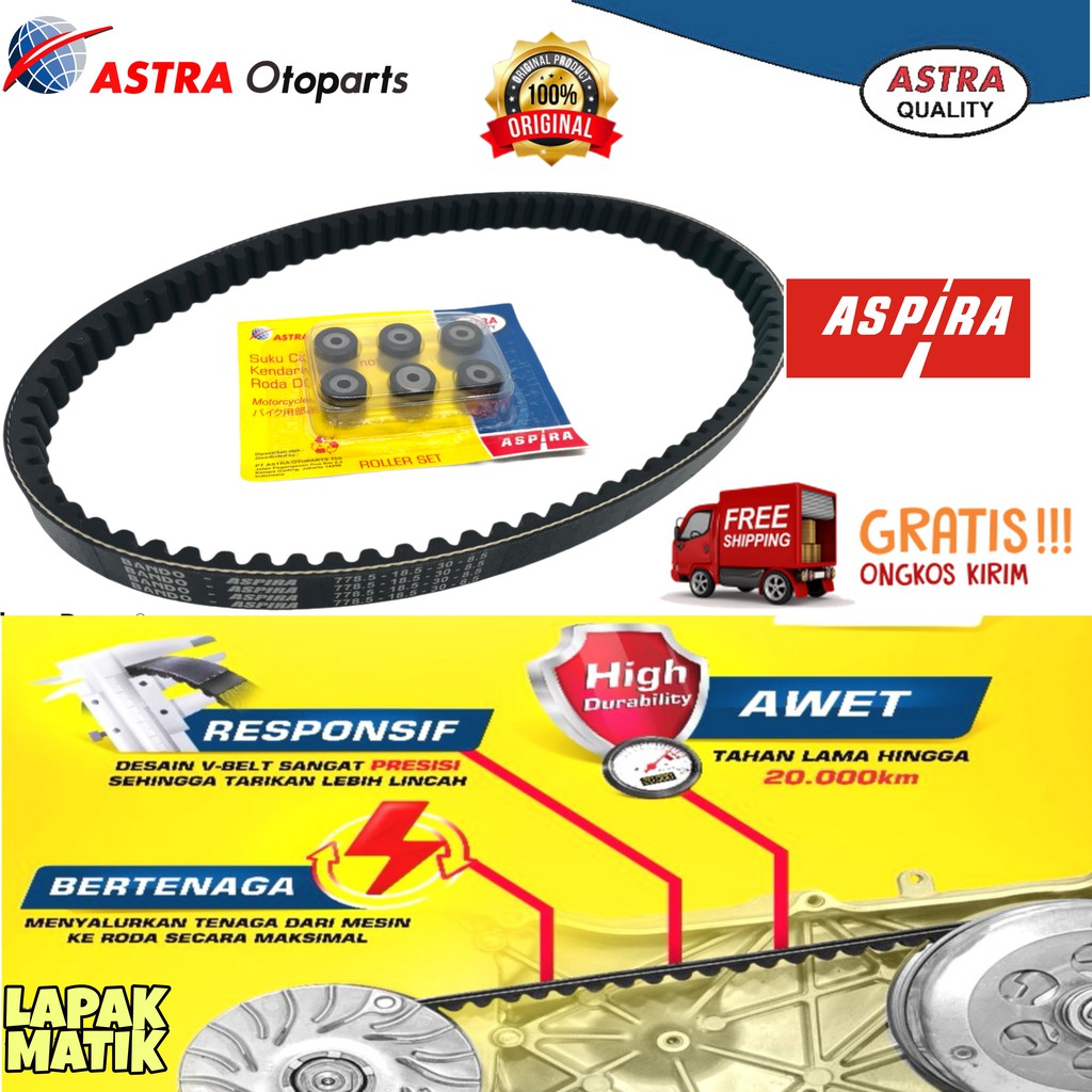 VAN BELT VANBELT NMAX ASLI ORI ASPIRA 2DP