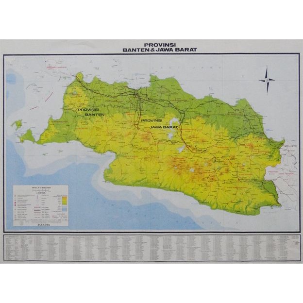 PETA PROVINSI JAWA BARAT & BANTEN (LIPAT)