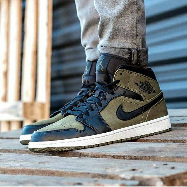 jordan retro 1 olive green