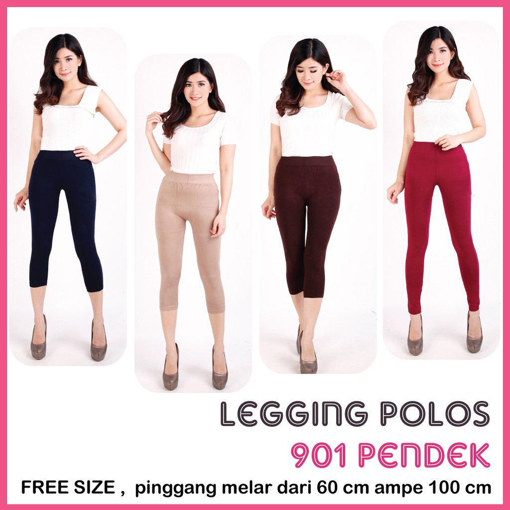 Legging Polos 7/8 / Legging 901-2 / Legging Pendek wanita / Legging Polos Pendek / legging wanita / leg 701