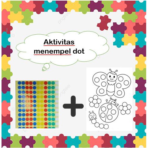 Aktivitas Menempel Dot Anak, Dot Sticker Activities DIY