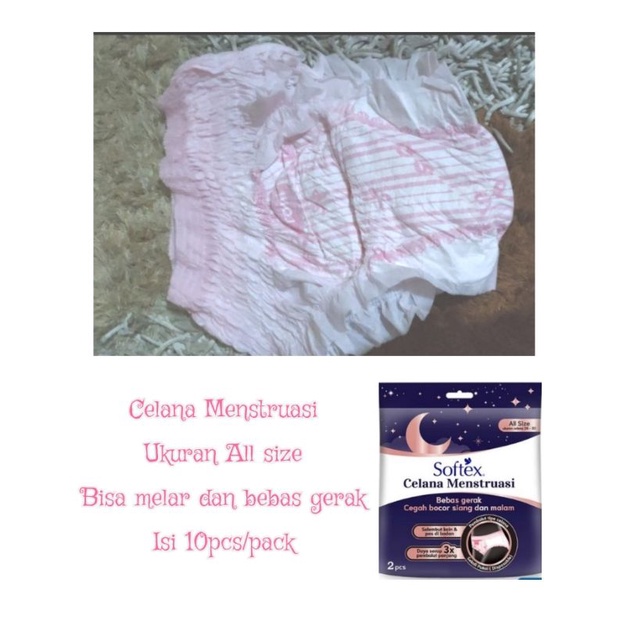 Pembalut Celana Menstruasi Softex REPACK isi 10pcs