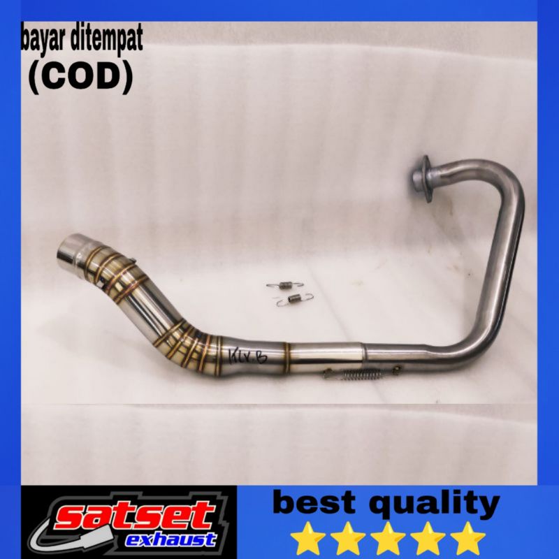 pipa leher knalpot klx crf kolong bawah 50mm