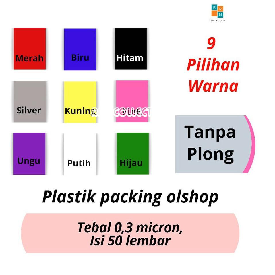 

Original PLASTIK PACKING UK. 35x50 tebal 0,3 mikron isi 50/plastik packing olshop/plastik packing b