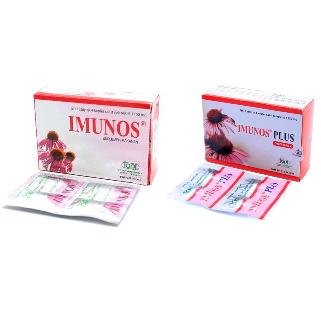 IMUNOS PLUS Strip - Imunos 4 Tablet - Multivitamin Penambah Daya Tahan Tubuh