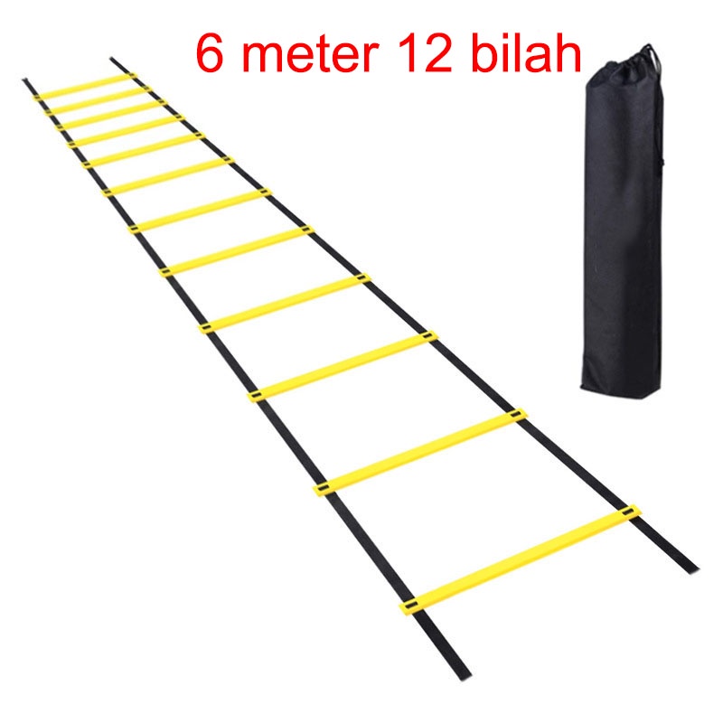 Agility ladder 4,6, dan 8 meter  Tangga Ketangkasan kelincahan-6 meter 12 bilah