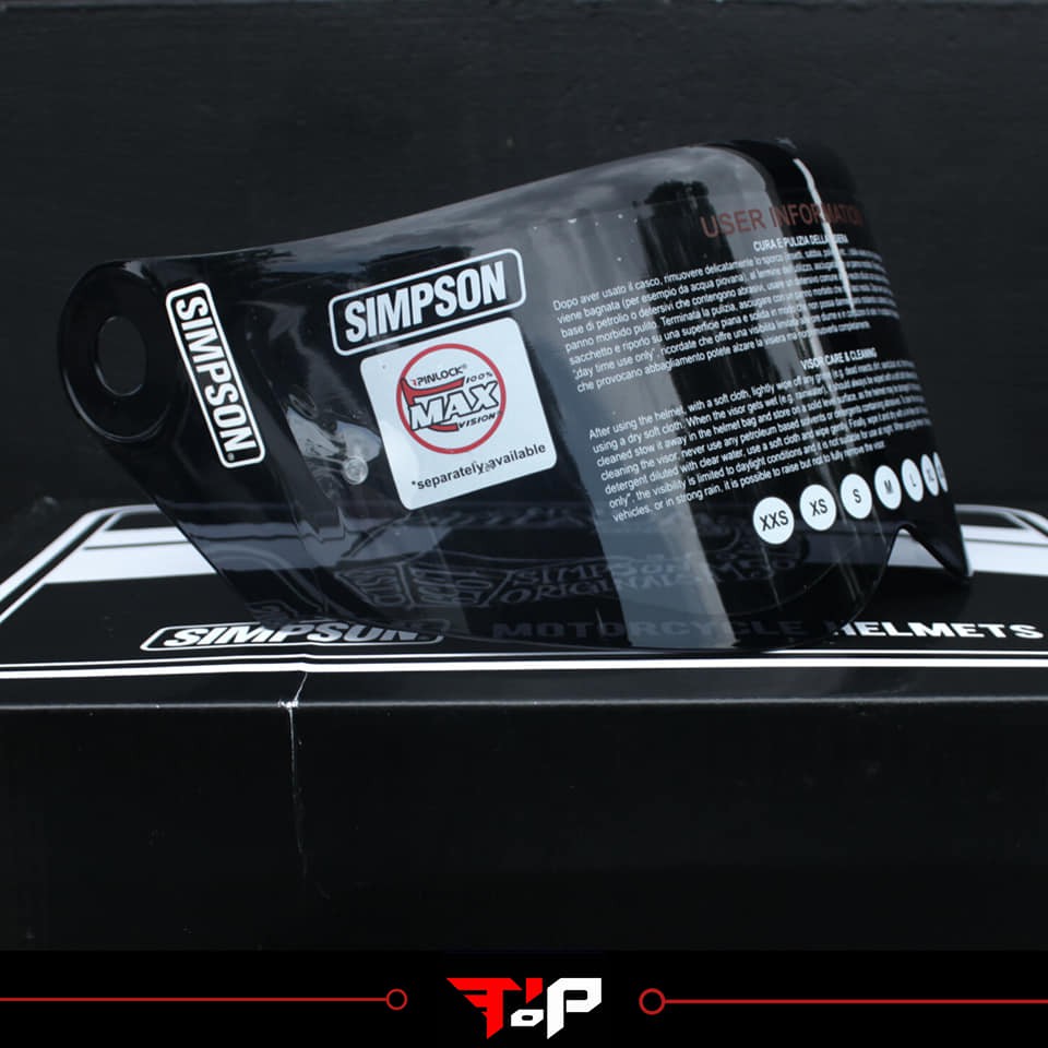 SIMPSON VISOR SMOKE FOR DARKSOME MOD BANDIT KACA HELM