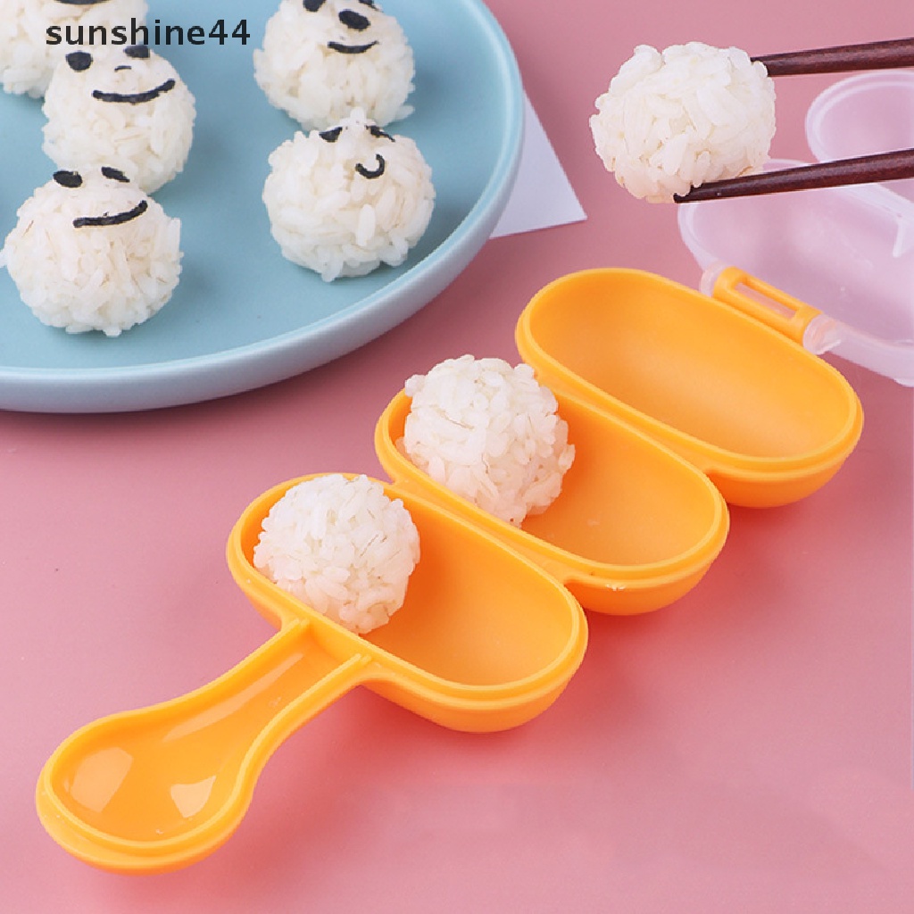 Sunshine 2Pcs / Set Cetakan Nasi / Sushi DIY Bentuk Bayi Untuk Anak