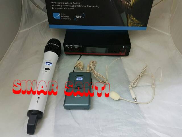 Murah Mic Wireless Sennheisee EW 3300 ( Pegang + Clip on + headset )