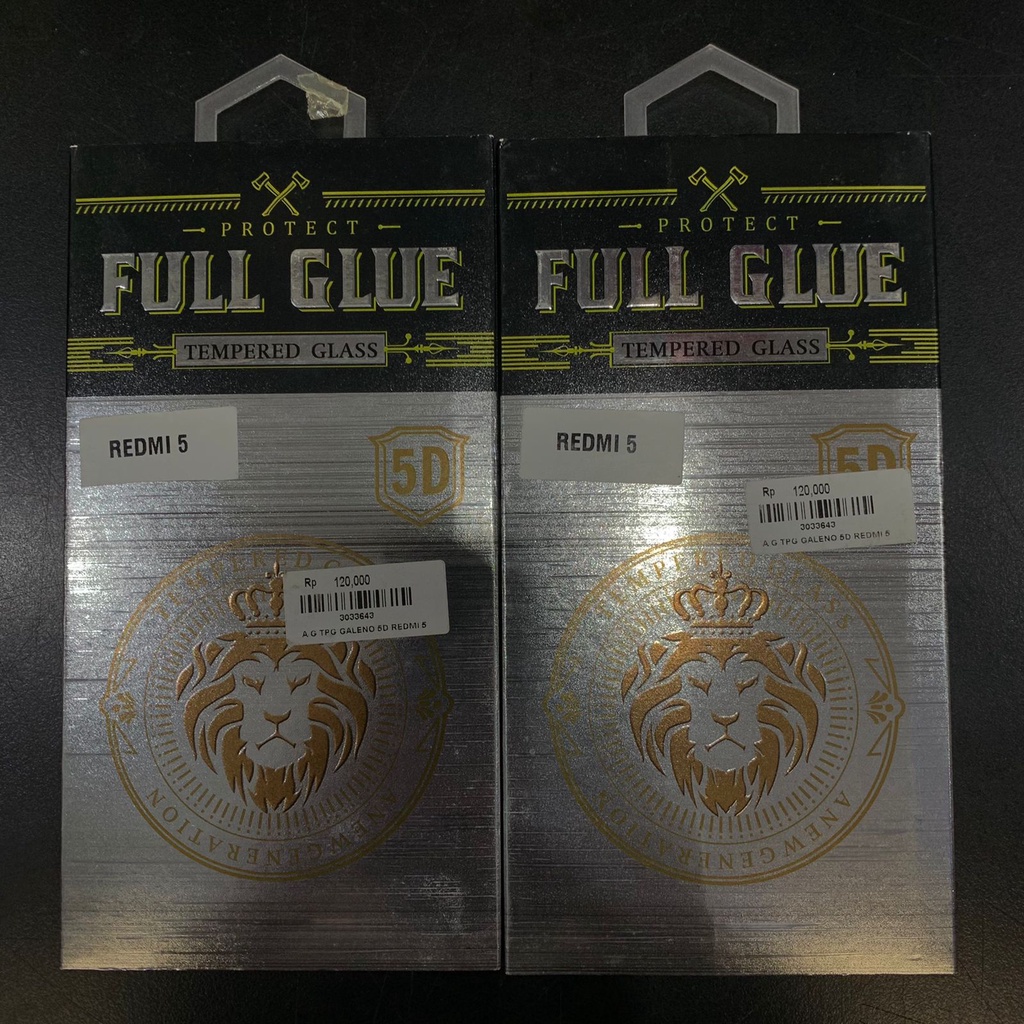 TEMPERED GLASS FULL GLUE REDMI 5- PREMIUM