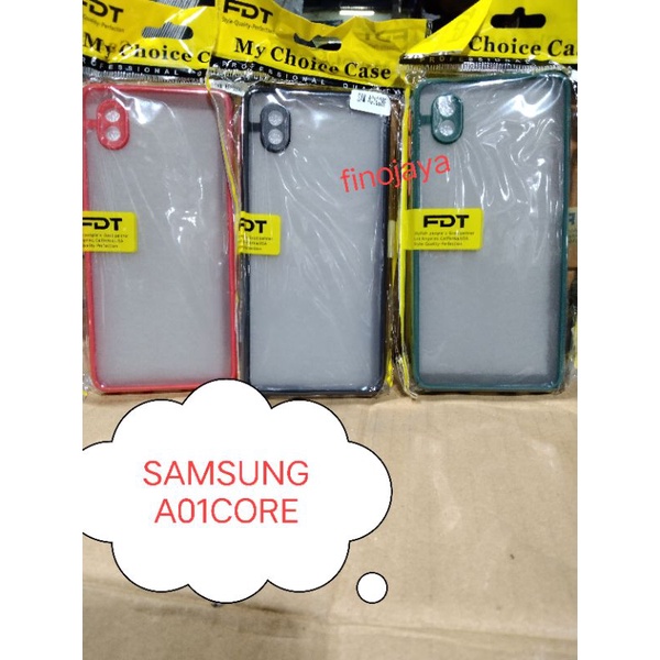 Case Aero MY Choice Samsung A01 Core M01 Core Silikon Softcase Dove Pelindung Camera