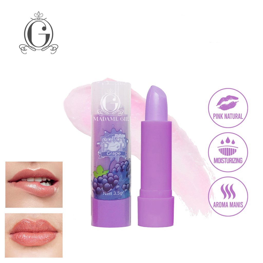 ⭐️ Beauty Expert ⭐️ Madame Gie Color Pop Lip Balm Fruity Series - MakeUp Lip Care