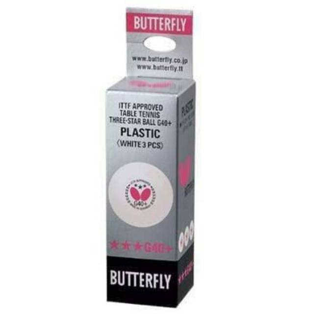 Bola Pingpong Butterfly G40+ Bola Tenismeja Butterfly