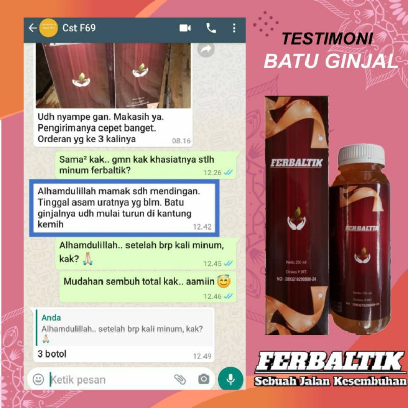 Ferbaltik 500 Ml Herbal Solusi Kesembuhan Indonesia