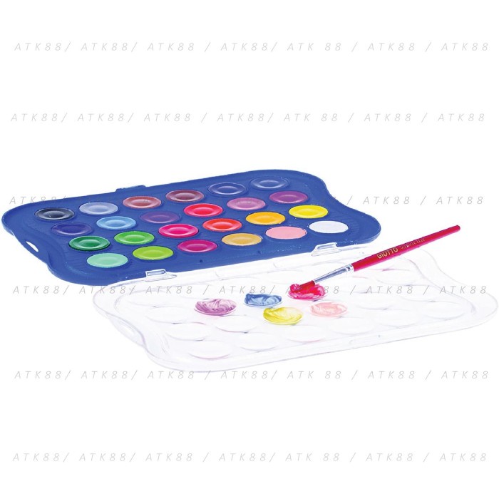 

Giotto Acquerelli 24 Warna ( Water Color Cake / Cat Air )