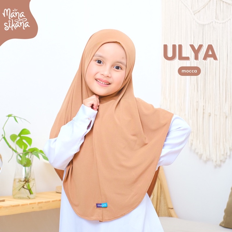 MANASIKANA Ulya Jilbab Anak Instan Jersey Couple Bergo