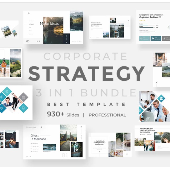

NS 3 in 1 Corporate Strategy and Business PowerPoint Pitch Deck Template