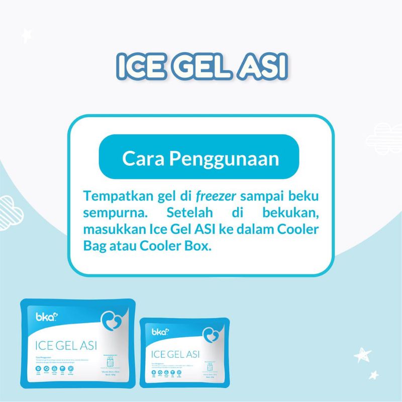 ICE GEL BKA 420g/160g /Tambahan pendingin untuk tas asi