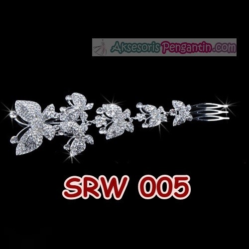 [BISA COD] SIRKAM SILVER PREMIUM AKSESORIS PESTA RAMBUT WANITA SRW005