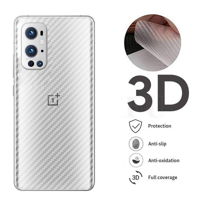 2 Pcs 3D Back Carbon Fiber Film For OnePlus 7t / 7 pro / 7 / 7t pro / 6t / 6 / 5t / 5 / 8 / 8 pro / 8t / 9 / 9 pro / 9R Full Cover Protective Guard Screen Protector