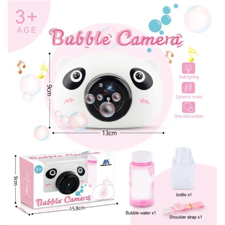 Mainan Bubble Camera Karakter Gelembung Sabun Elektrik