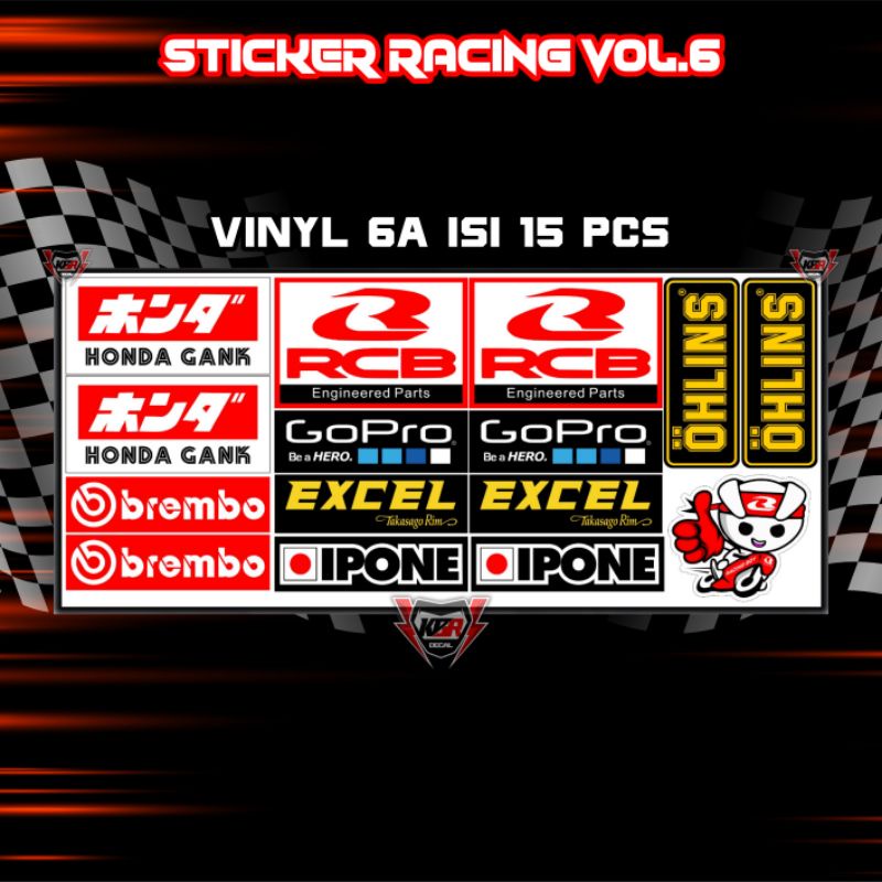 Stiker Cutting Hologram PSKNMTC RX KING JET DARAT SPEEDHUNTERS STUSSY Stiker Helm Stiker Motor-VINYL VOL 6A