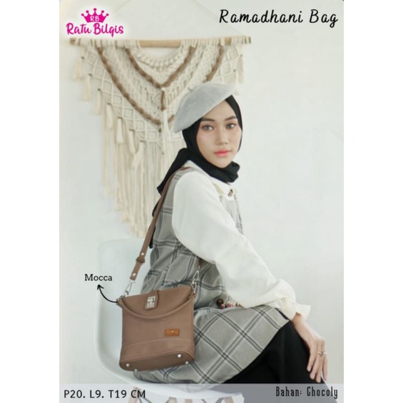 TAS SELEMPANG RAMADHANI BY RATU BILQIS BAHAN CHOCOLY ANTI AIR