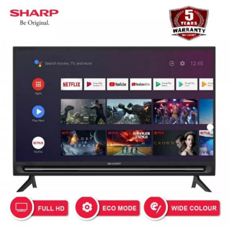 TV SHARP 2T-C32BG1I 32INCH ANDROID SMART TV