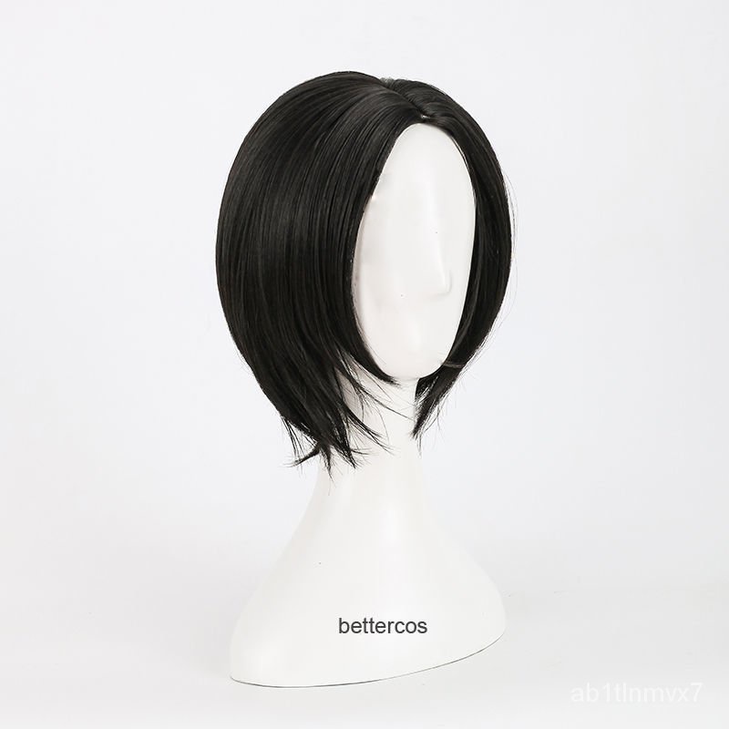 NANA Oosaki Nana Cosplay Wig Black Short Straight Central Parting Hairstyles Heat Resistant Hair