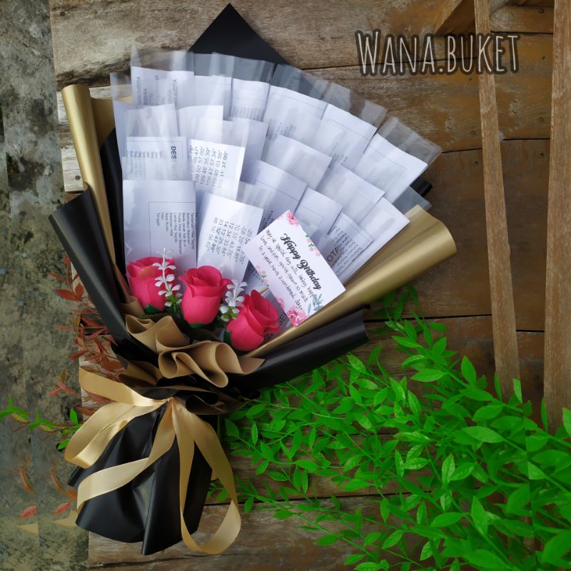 Kerangka buket uang pecahan 20 lembar / kerangka buket uang