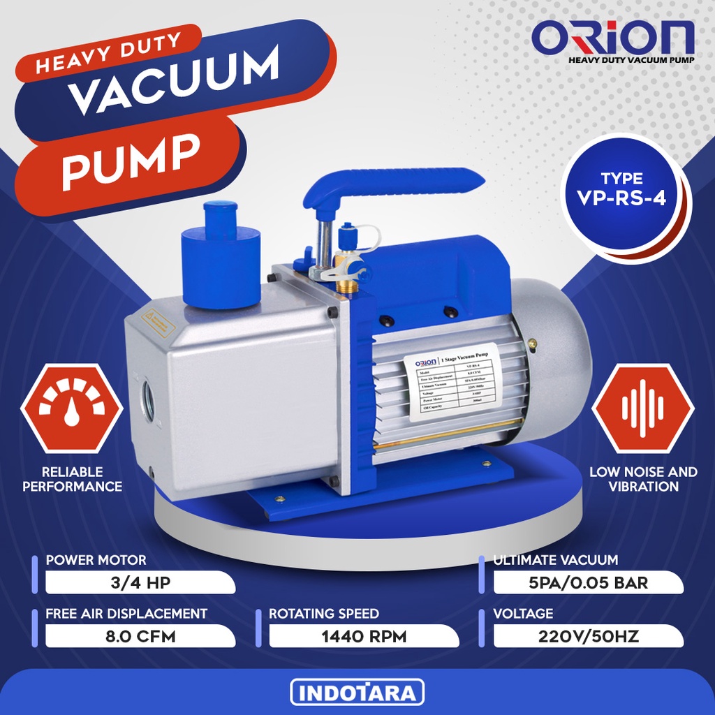 Vacuum Pump AC Mesin Pompa Vacuum AC 3/4 HP Orion VP RS 4