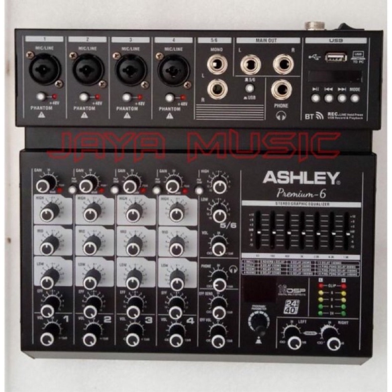 JAYA MUSIC- mixer audio ashley PREMIUM6 original 6channel