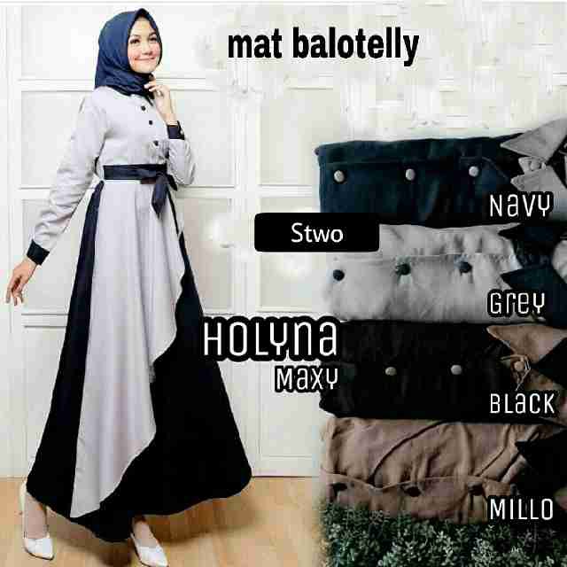 Dress Muslim Coupe Wanita - BHJ 0192 - Original Gareu Fashion