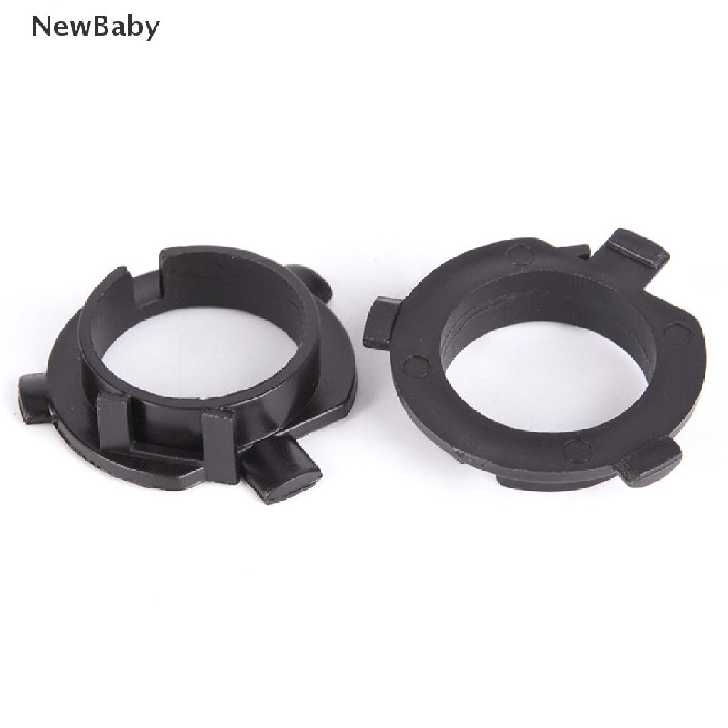 Newbaby 2Pcs Adapter Soket Lampu Depan LED H7 Untuk Mobil