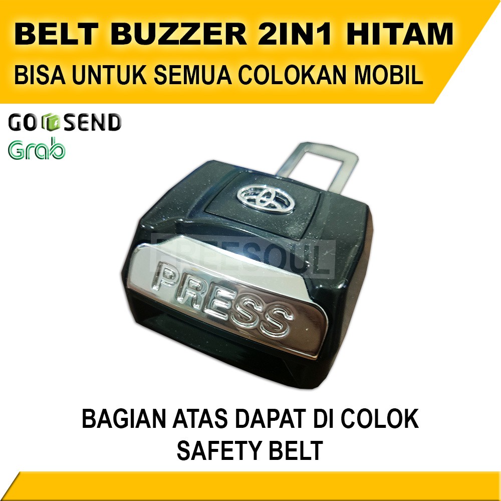 Colokan Safety Belt Model 2in1 Premium - Belt Buzzer - Colokan Seatbelt Atas Bawah