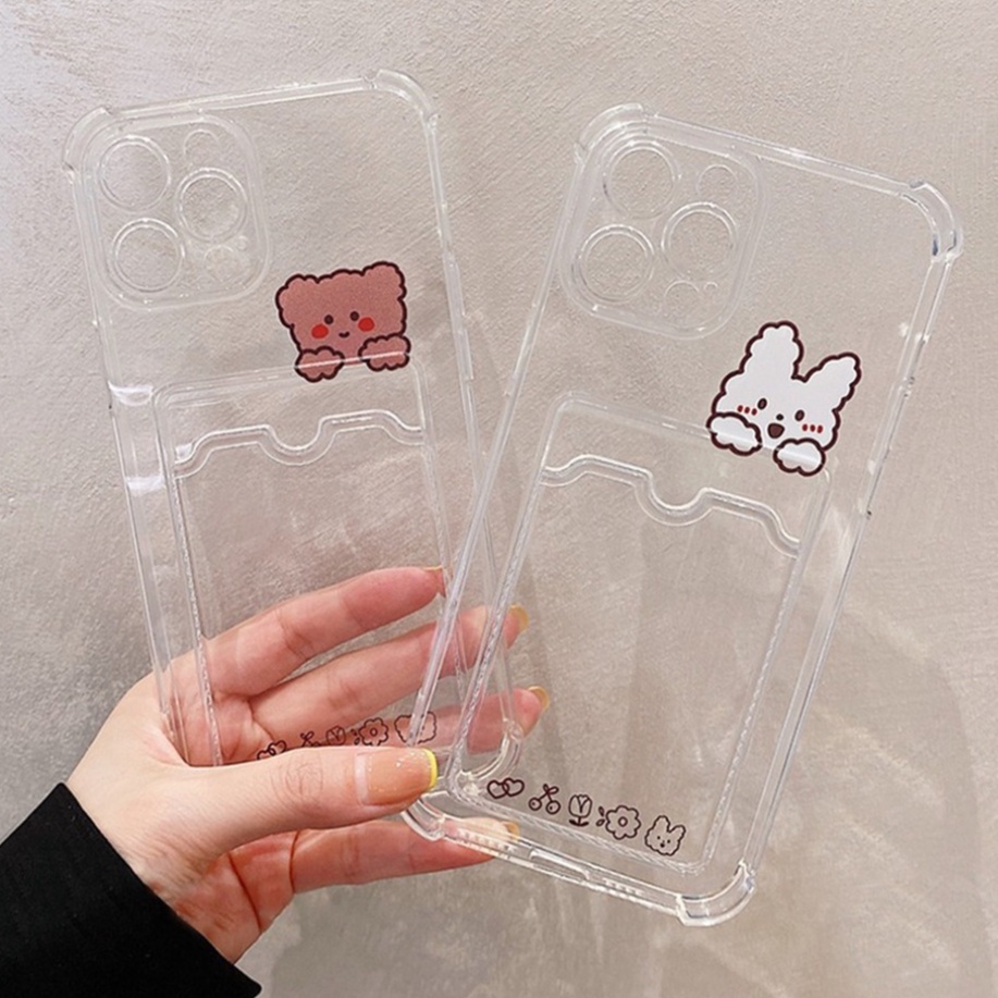 PRINTING CLEAR CARD CASE for samsung a21s a31 a72 a22 4g a52 a71 a22 5g a51 a52s